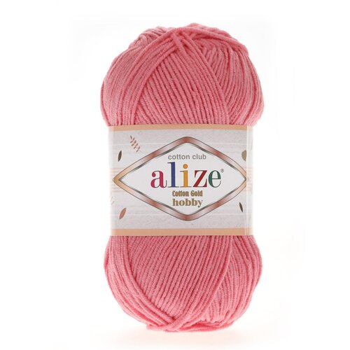 Пряжа ALIZE Cotton Gold Hobby темно-розовый (33), 5 шт