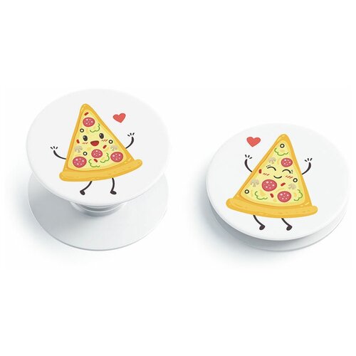 фото Набор парных попсокетов для влюбленных excase "кусочки пиццы"