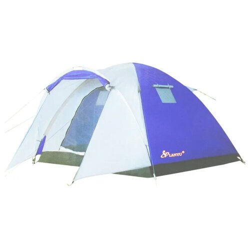 фото Палатка туристическая lanyu трехместная 220см х 220см высота 155см
