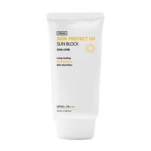 Pekah Крем для лица и тела солнцезащитный - Skin protect UV sun block SPF 50+, 70мл