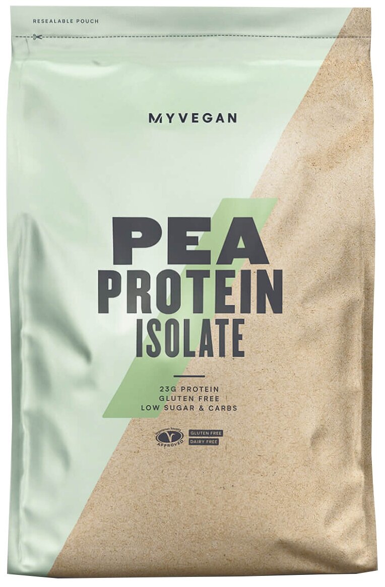 Изолят горохового протеина Myprotein Pea Protein Isolate, 1000 г (Без вкуса) / Белок без лактозы / Для похудения и набора мышечной массы, женщин и мужчин
