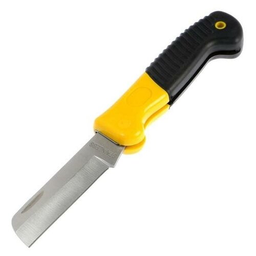 Монтажный нож Тундра Универсальный складной 3593381 нож универсальный складной тундра 2к рукоятка изогнутое лезвие нержавеющая сталь