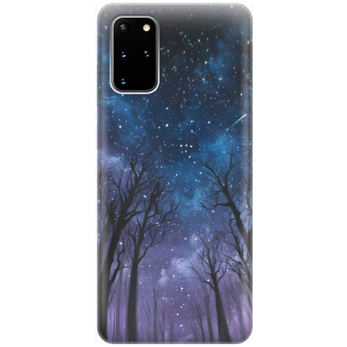 Ультратонкий силиконовый чехол-накладка для Samsung Galaxy S20+ с принтом Ночной лес ультратонкий силиконовый чехол накладка для samsung galaxy s21 plus с принтом ночной лес