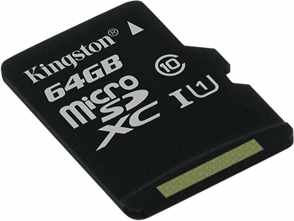 Карта памяти Kingston micro SDXC 64GB Class10 UHS-I Canvas Select Plus (SDCS2/64GBSP)