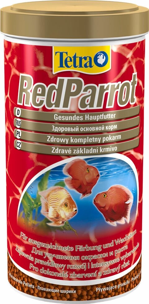 TETRA RED PARROT корм шарики для рыб Красные попугаи (250 мл х 2 шт) - фотография № 1