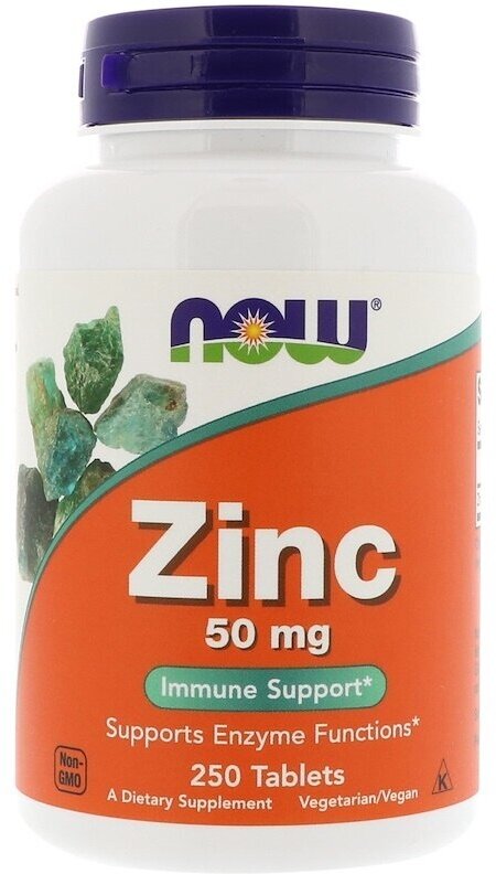NOW Zinc Gluсonate 50 мг 250 таблеток