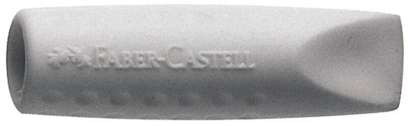 Набор ластиков-колпачков Faber-Castell "Grip 2001" 2 шт, трехгранные, серые, пакет 187000