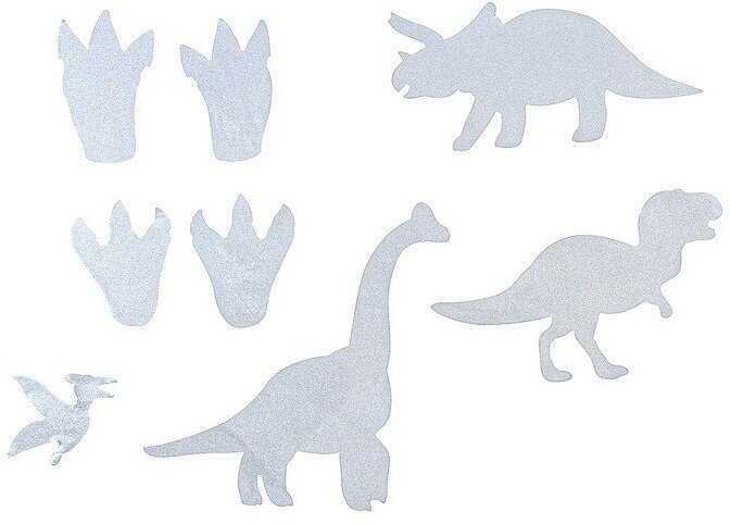 Дождевик «Динозаврики» со светоотражающими наклейками, рост 120-160 см - фотография № 8
