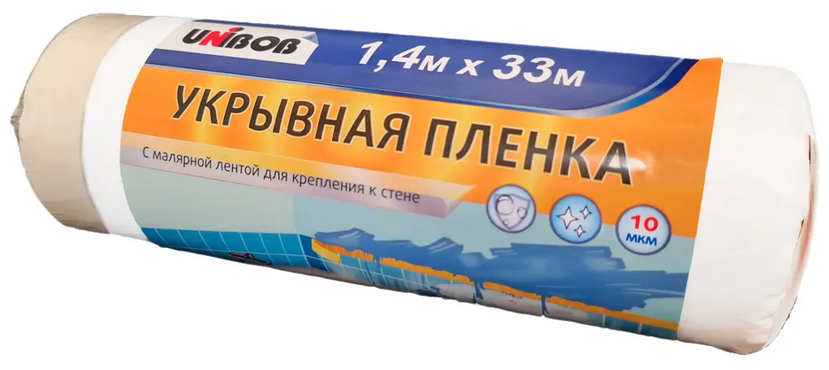 Защитная пленка UNIBOB 49696, 1.4м х 33 м, прозрачный