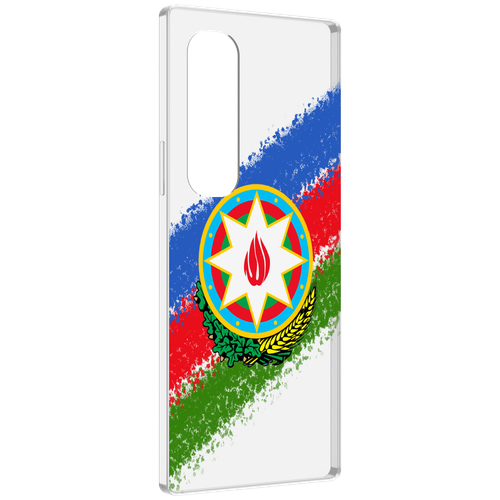 чехол mypads герб флаг азербайджана для samsung galaxy a14 5g задняя панель накладка бампер Чехол MyPads герб флаг Азербайджана для Samsung Galaxy Z Fold 4 (SM-F936) задняя-панель-накладка-бампер
