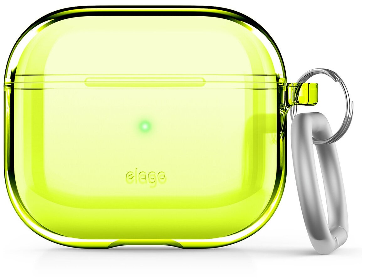 Elago для AirPods 3 (2021) чехол Clear Hang Neon Yellow