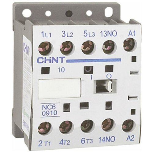 247539 Контактор CHINT NC6-0908 9А 230В 50Гц контактор 25a 220v st25 22 контакт 2no 2nc потребляемая мощность 4 0вт размер 2 модуля