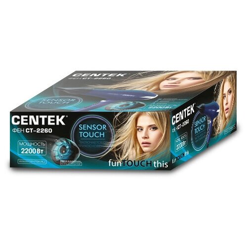 фото Фен centek ct-2260, blue
