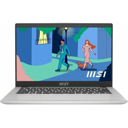 Ноутбук MSI Modern 14 C12M-240XRU Core i5 1235U 8Gb SSD512Gb Intel Iris Xe graphics 14 IPS FHD 1920x1080 Free DOS silver WiFi BT Cam 9S7-14J111-240 6945400₽