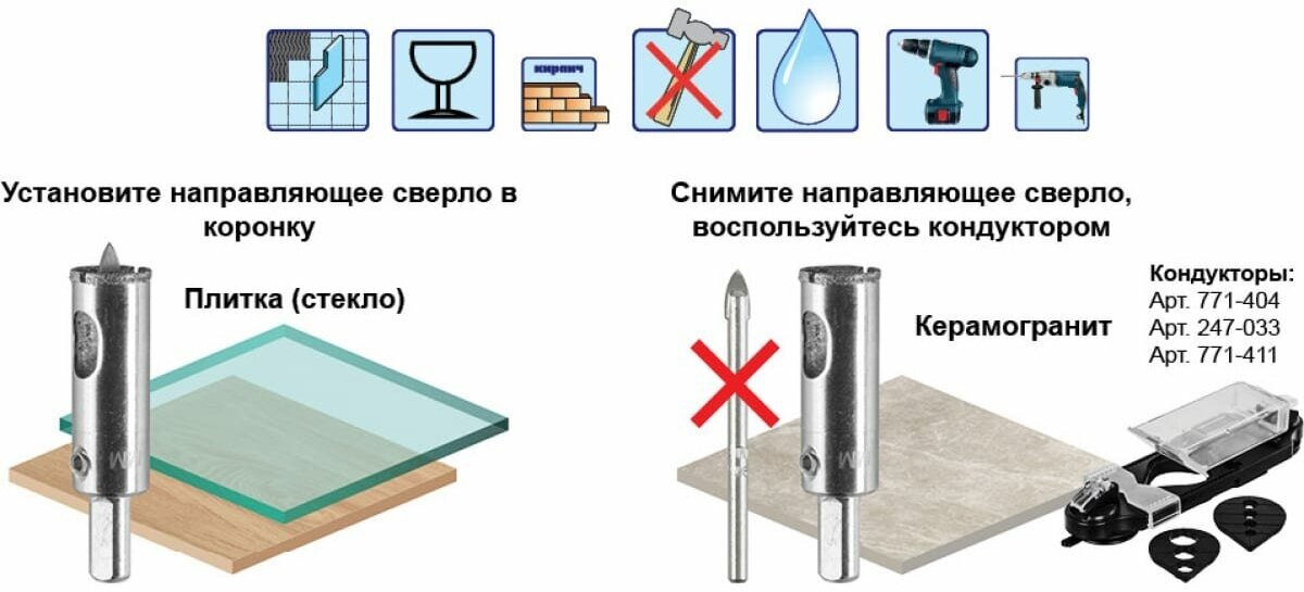 Коронка алмазная по керамограниту ПРАКТИКА профи 18 мм - фотография № 4