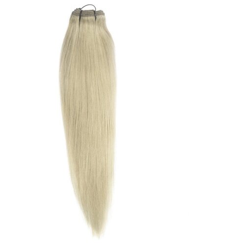 Накладные волосы на заколках (шиньон на клипсах) 50 см My beauty hair пепельный блонд