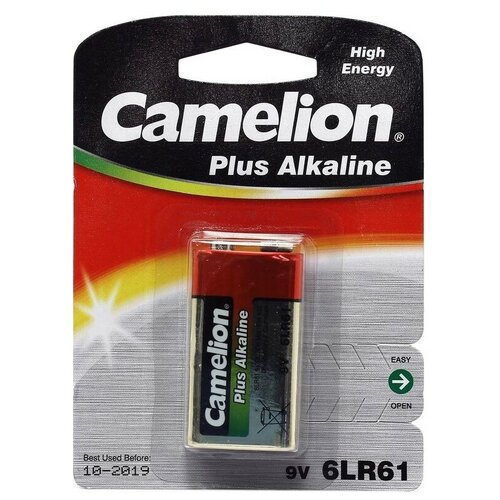 Батарейка Крона щелочная Camelion 6LR61-BP1 9V 1 шт