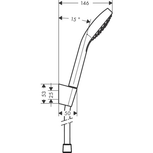 Душевой набор Hansgrohe 26425400 Croma Select E душевой гарнитур hansgrohe croma select e 26592400 900мм цвет хром белый