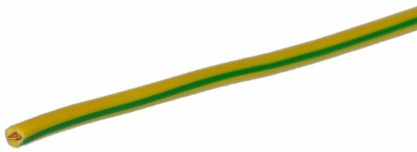 Кабель ПуГВ (ПВ-3) 1х1,0 ГОСТ (100м), желто-зеленый брэкс - фотография № 3