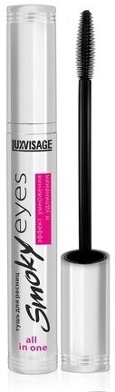 LUXVISAGE, SMOKY EYES, Тушь для ресниц, эффект умножения и удлинения, 7 г