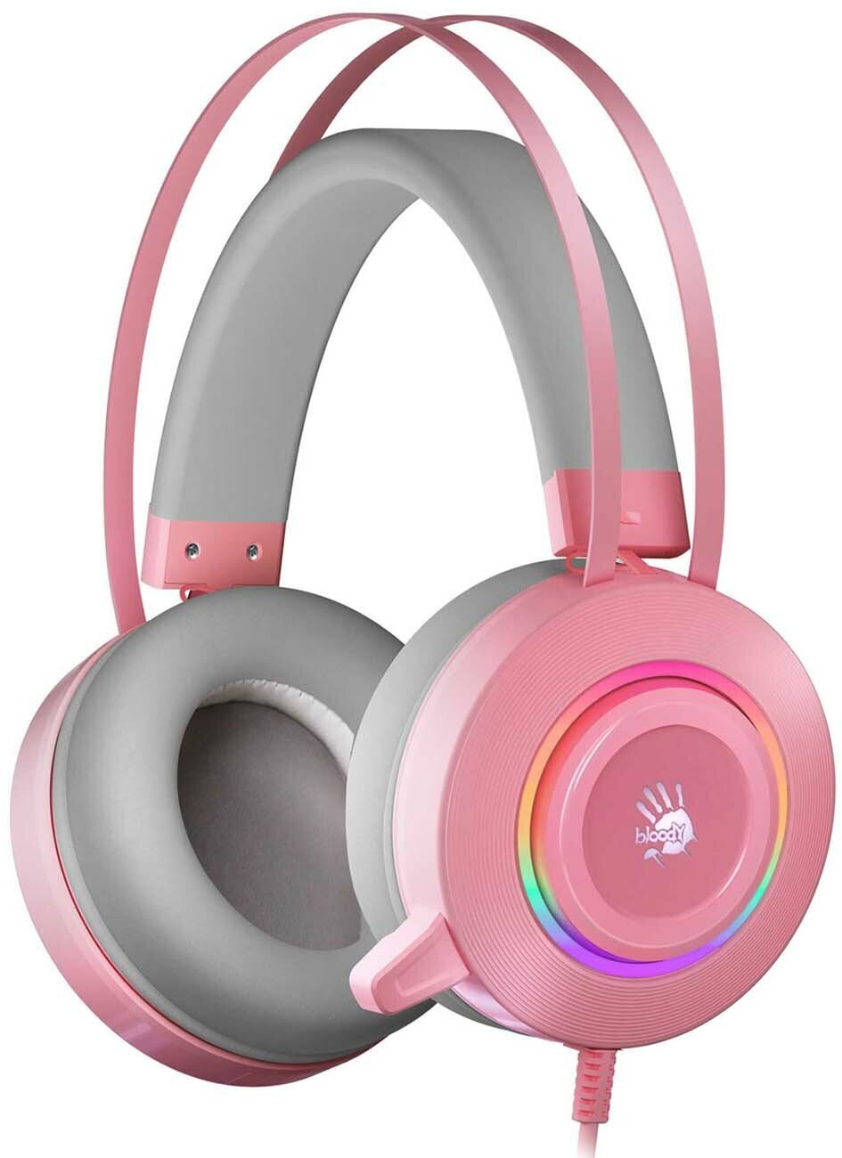 Игровые наушники A4Tech Bloody G521 Pink