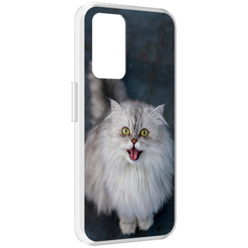 Чехол MyPads порода кошки британская длинная для Realme GT Neo3T задняя-панель-накладка-бампер