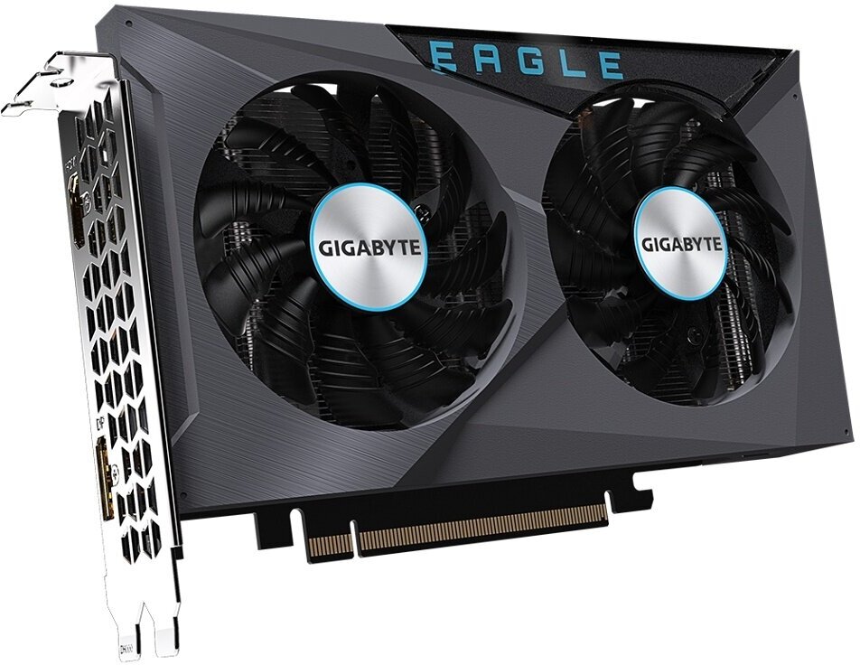 Видеокарта GigaByte AMD RX 6500 XT Eagle 4G 2815Mhz PCI-E 4.0 4096Mb 18000Mhz 64bit DP HDMI GV-R65XTEAGLE-4GD