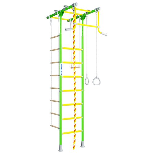 веревочная лестница 2м с карабинами до 200 кг ROMANA R1, зеленое яблоко