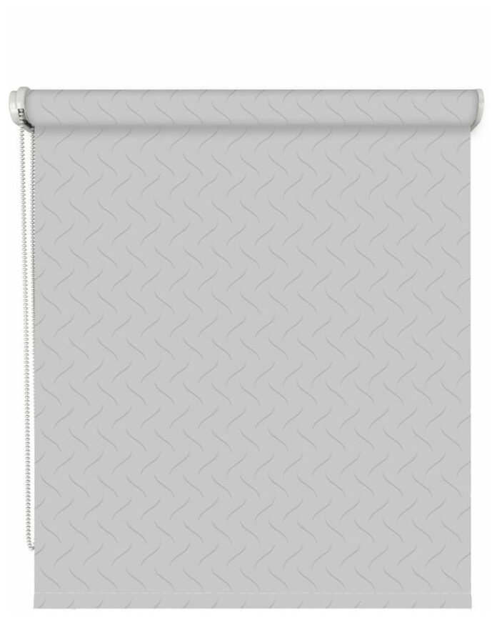 DDA Универсальная рулонная штора Бриз серый 100х170см - фотография № 1