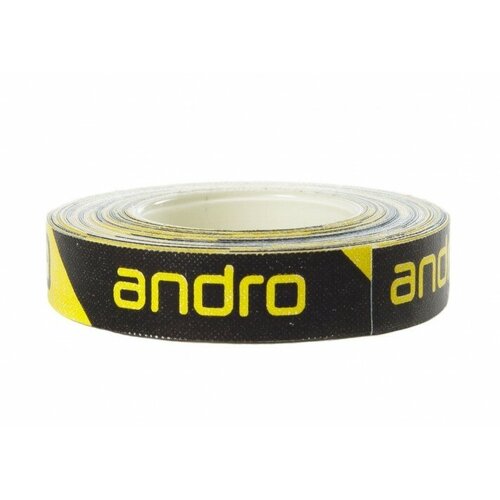 фото Торцевая лента для настольного тенниса andro 1m/10mm ci, black/yellow