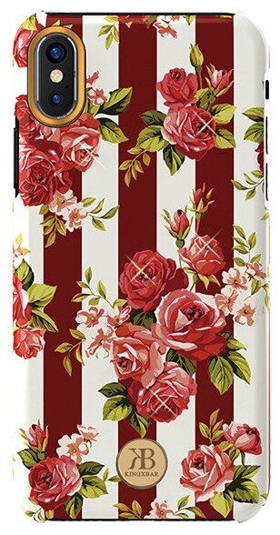 Чехол Kingxbar Blossom для iPhone X/Xs Rose