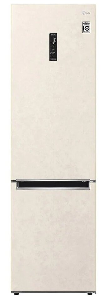 витринный Холодильник с морозильником LG GA-B509MEQM бежевый