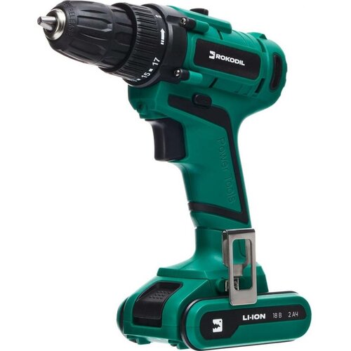 Аккумуляторная дрель-шуруповерт Rokodil Twist 2 Pro 18В48Нм2Ач 1045101 971400₽