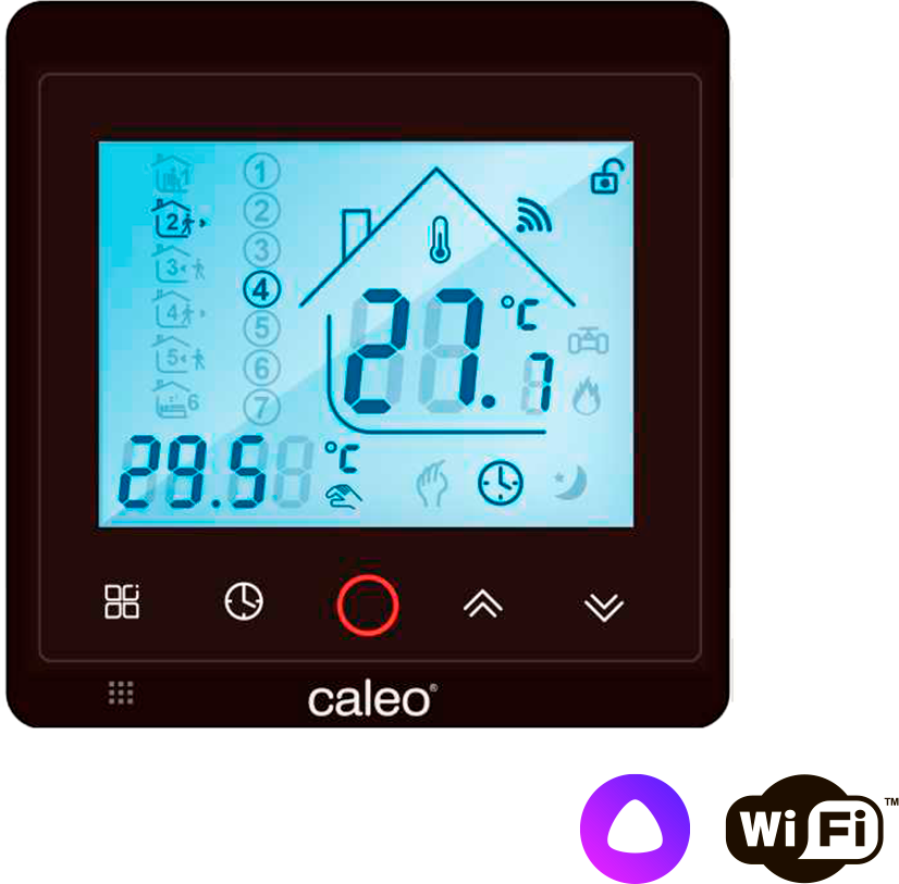 CALEO Терморегулятор CALEO С936 Wi-Fi черный