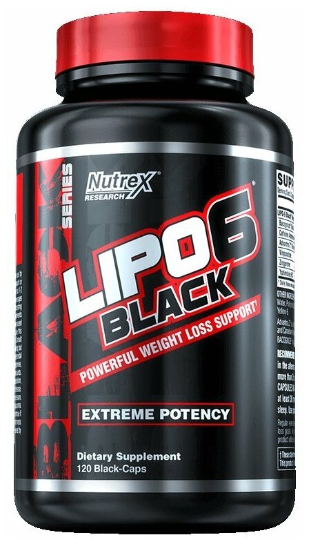 Жиросжигатель Nutrex Lipo 6 Black (120 капсул)