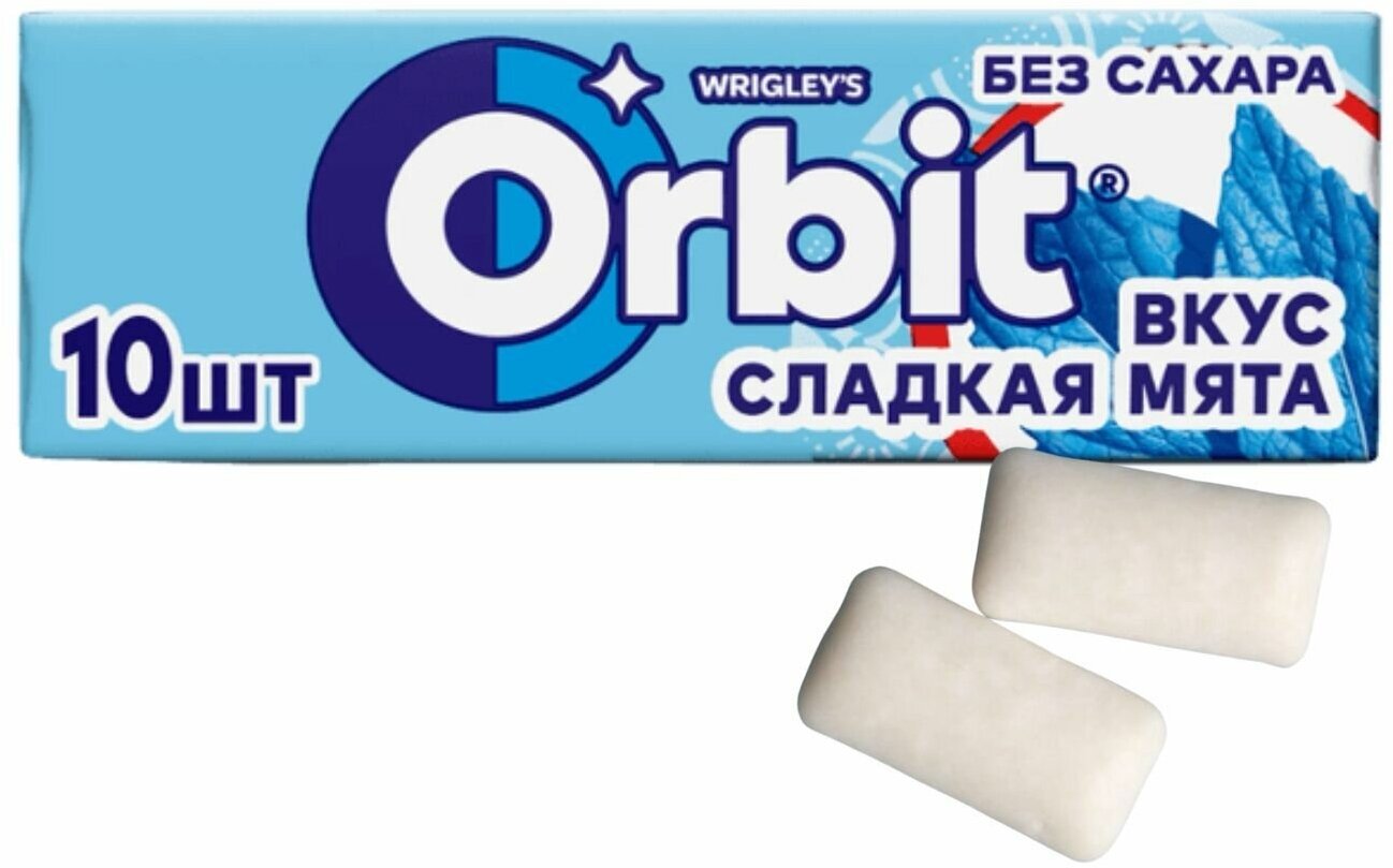 Жевательная резинка Orbit "Сладкая мята", 10 пачек - фото №10