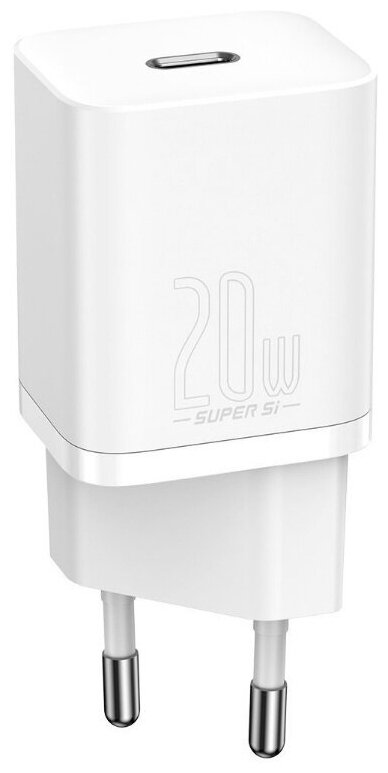 Сетевое зарядное устройство Baseus Super Si Quick Charger 1C 20W EU White (CCSUP-B02)
