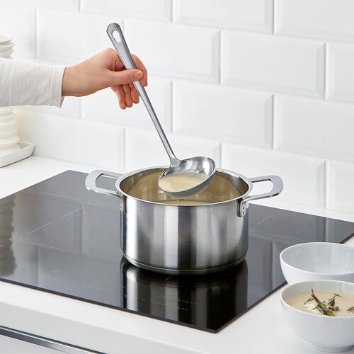 Изображение Набор кухонных навесок IKEA "Грунка", нержавеющая сталь, серебристый, 4 предмета