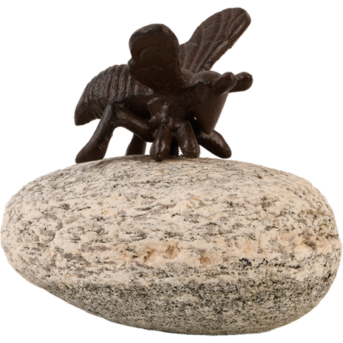 Фигурка декоративная "Пчела на камне" BEE013 Esschert Design, 11.9 x 11.1 x 12.1 см