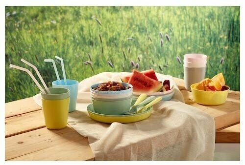 Посуда детская IKEA KALAS, тарелки 6 штук, разноцветный - фотография № 11