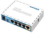 Wi-Fi роутер MikroTik hAP AC lite 802.11aс 150Mbps 2.4 ГГц 5 ГГц 4xLAN USB PoE белый