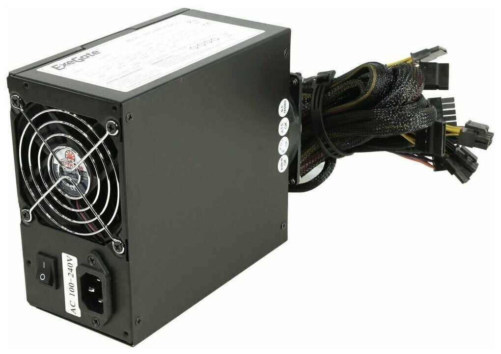 Блок питания ATX Exegate EX174460RUS 700W, APFC, 2х8cm fan, 20+4pin/2x(4+4)pin, 2xPCI-E, 9xSATA - фото №15