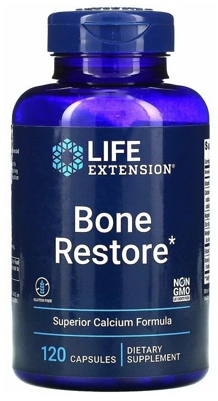 Капсулы Life Extension Bone Restore, 190 г, 120 шт.