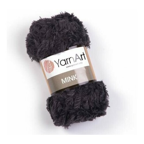 Пряжа Yarnart Mink -5 шт, моренго (336), 75м/50г, 100% полиамид, меховая пряжа ярнарт минк