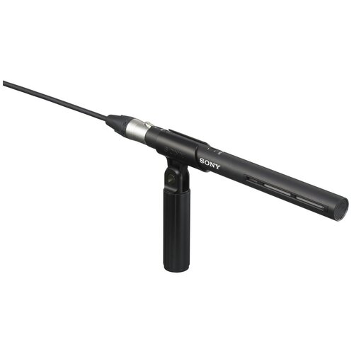 Микрофон проводной Sony ECM-VG1, разъем: XLR 3 pin (M), черный