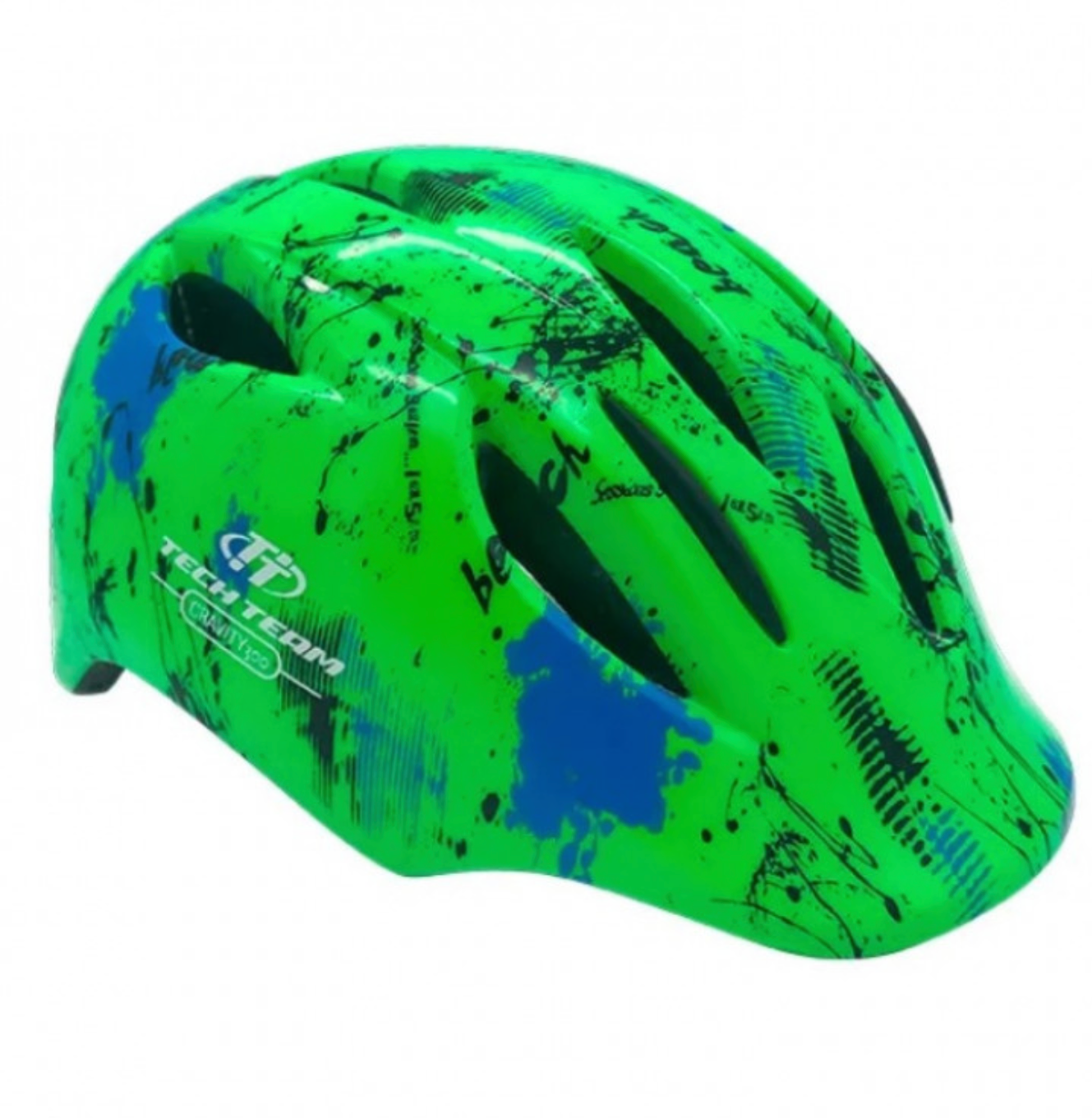Детский шлем GRAVITY 300 зелёного цвета, шлем размером 52-56см