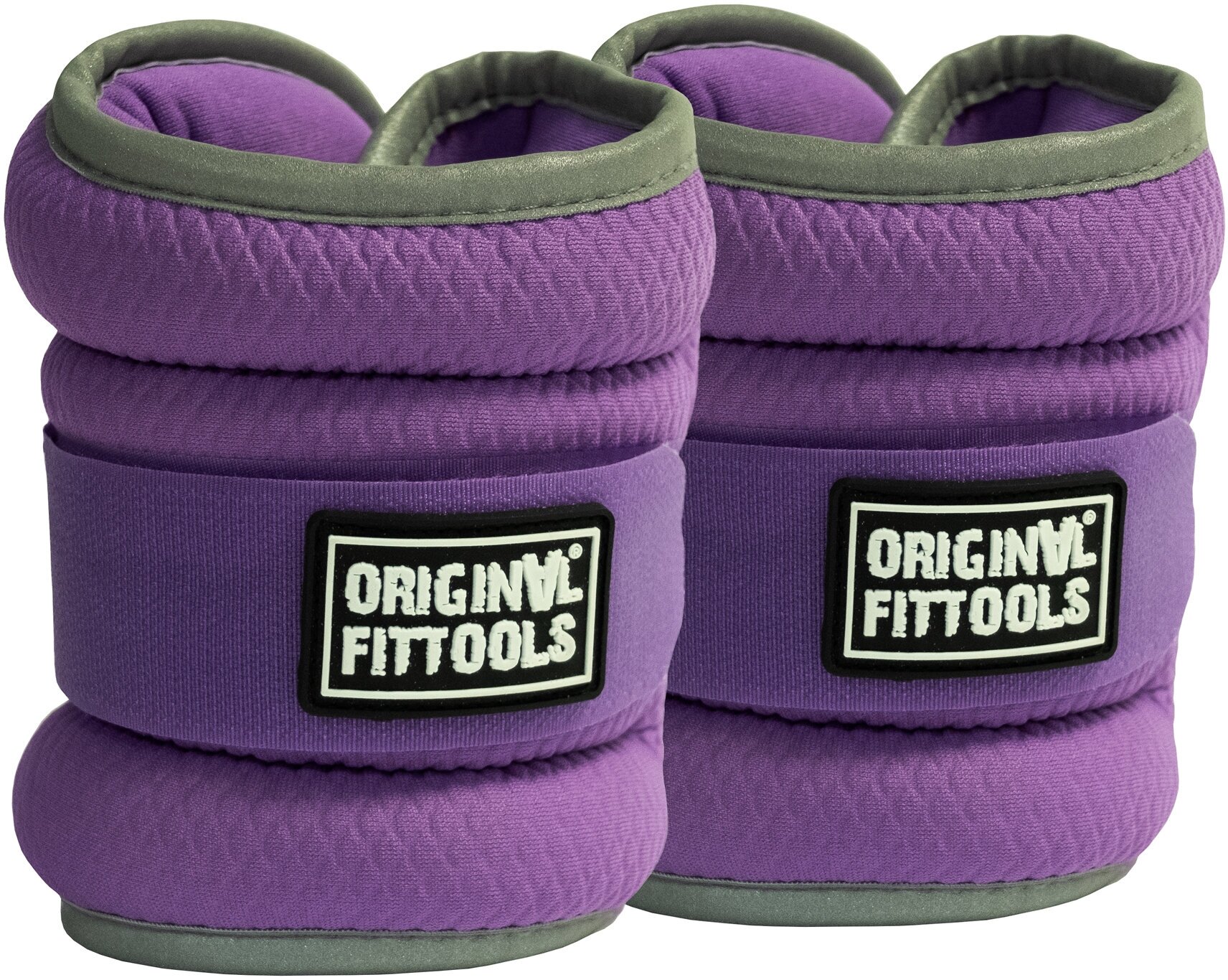 фото Утяжелители Original FitTools Комплект утяжелителей весом 1 кг (пара) сиреневые Original FitTools FT-AW01-LLC
