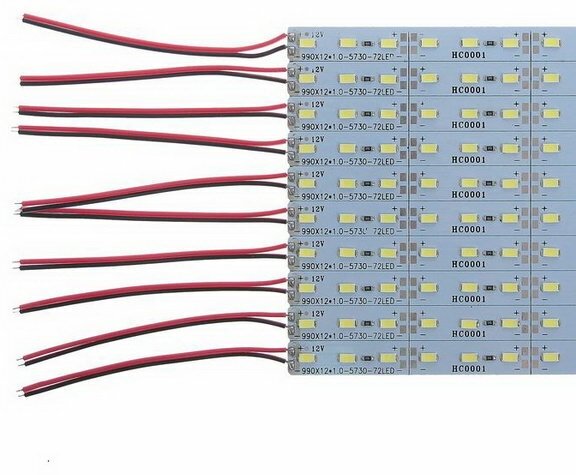 Светильник линейка 1 метр 14 Вт, 1800 Лм, SMD 5630, 72 Led, 6500 K, клеевая основа (2541867) - фотография № 2