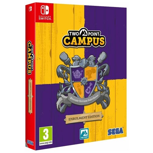 игра sega two point campus enrolment edition язык английский русские субтитры Two Point Campus Enrolment Edition (Nintendo Switch) английский язык