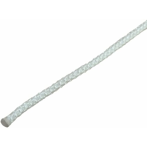 шнур полиамидный сибшнур 3 мм 2 м цвет белый Шнур плетеный капроновый Сибшнур 4 мм цвет белый, 10 м/уп.